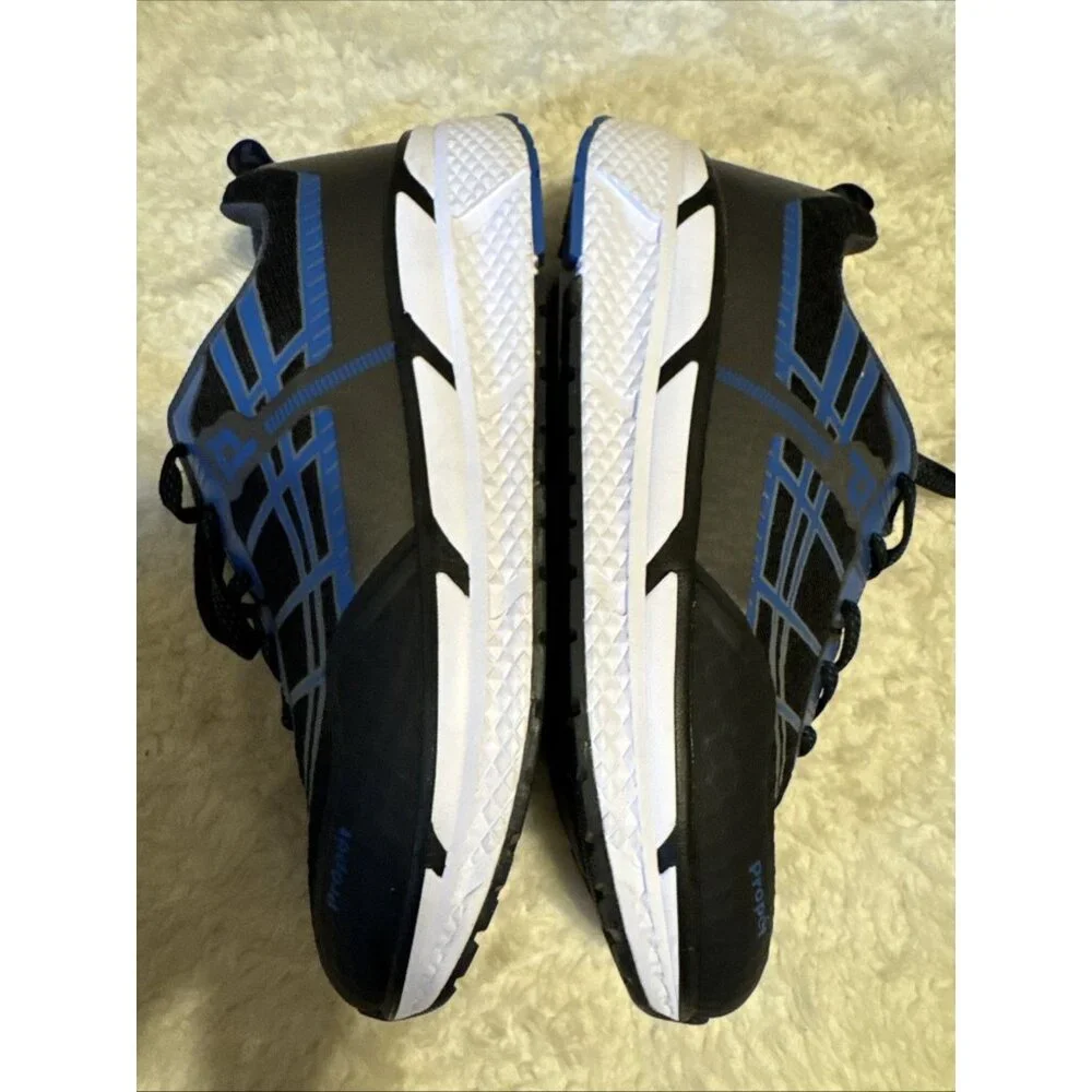 Propet Mens Sz 10.5W Ultra Black & Blue Sneakers Athletic Shoe NEW $130
